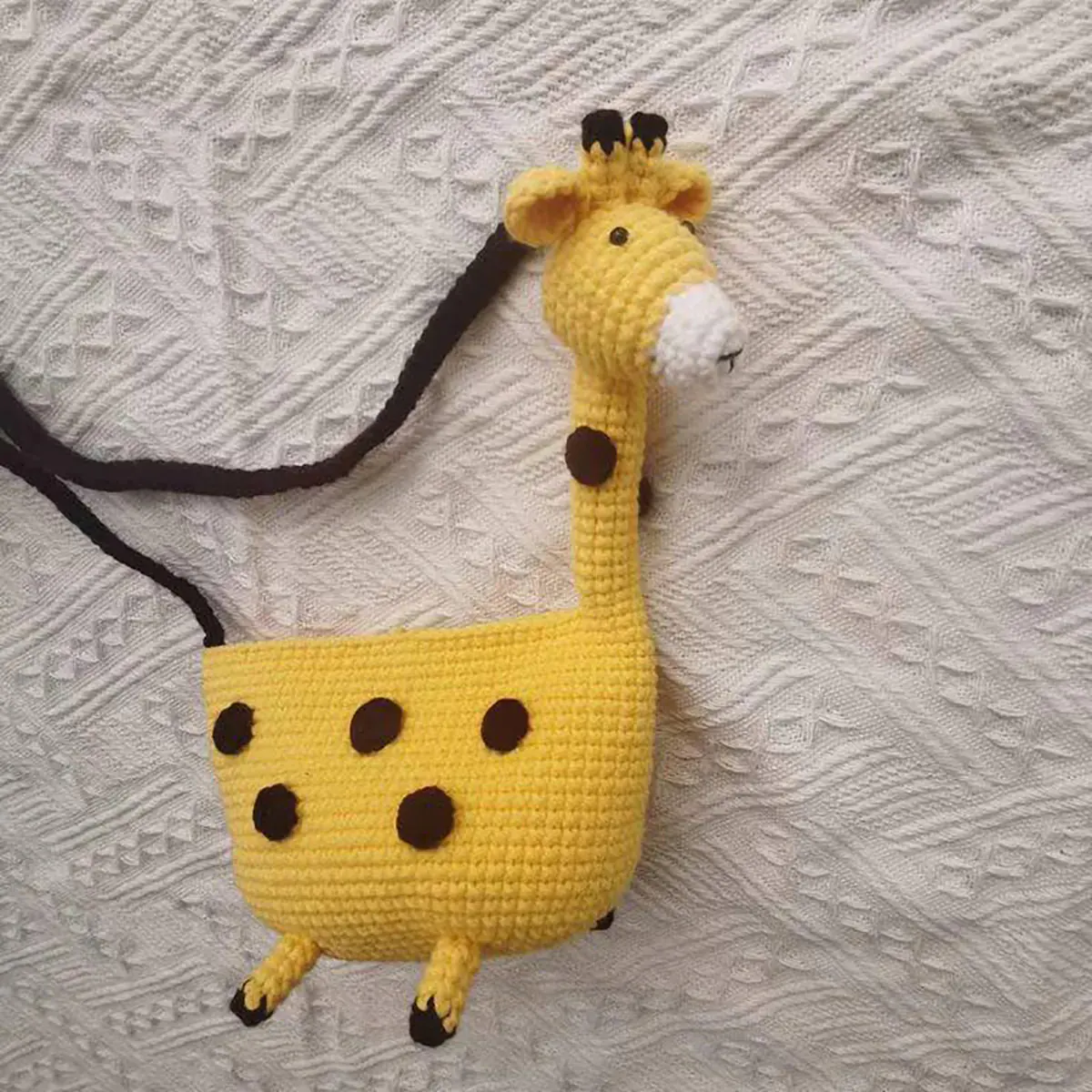 کیف بافتنی زرافه ای
