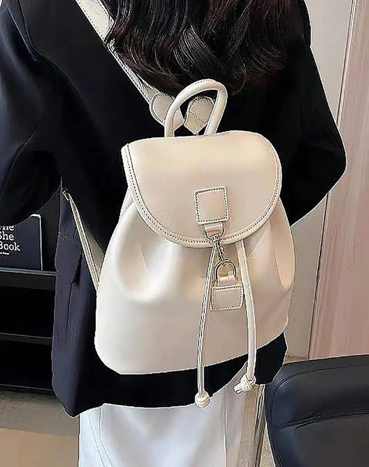 کوله پشتی سفید دخترانه