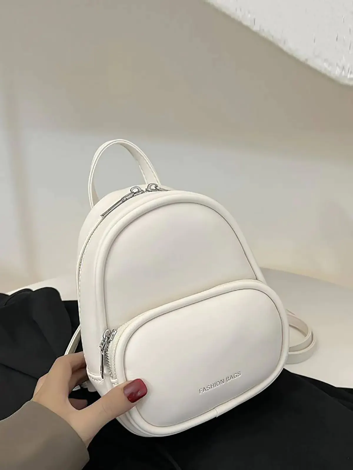 کوله پشتی سفید دخترانه