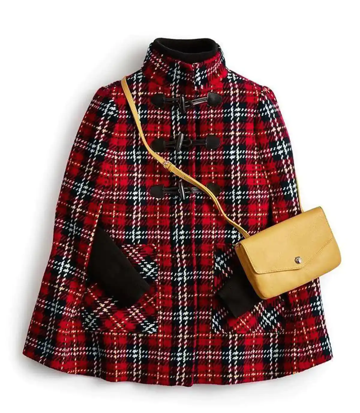 کت چهار خونه قرمز پاییزی