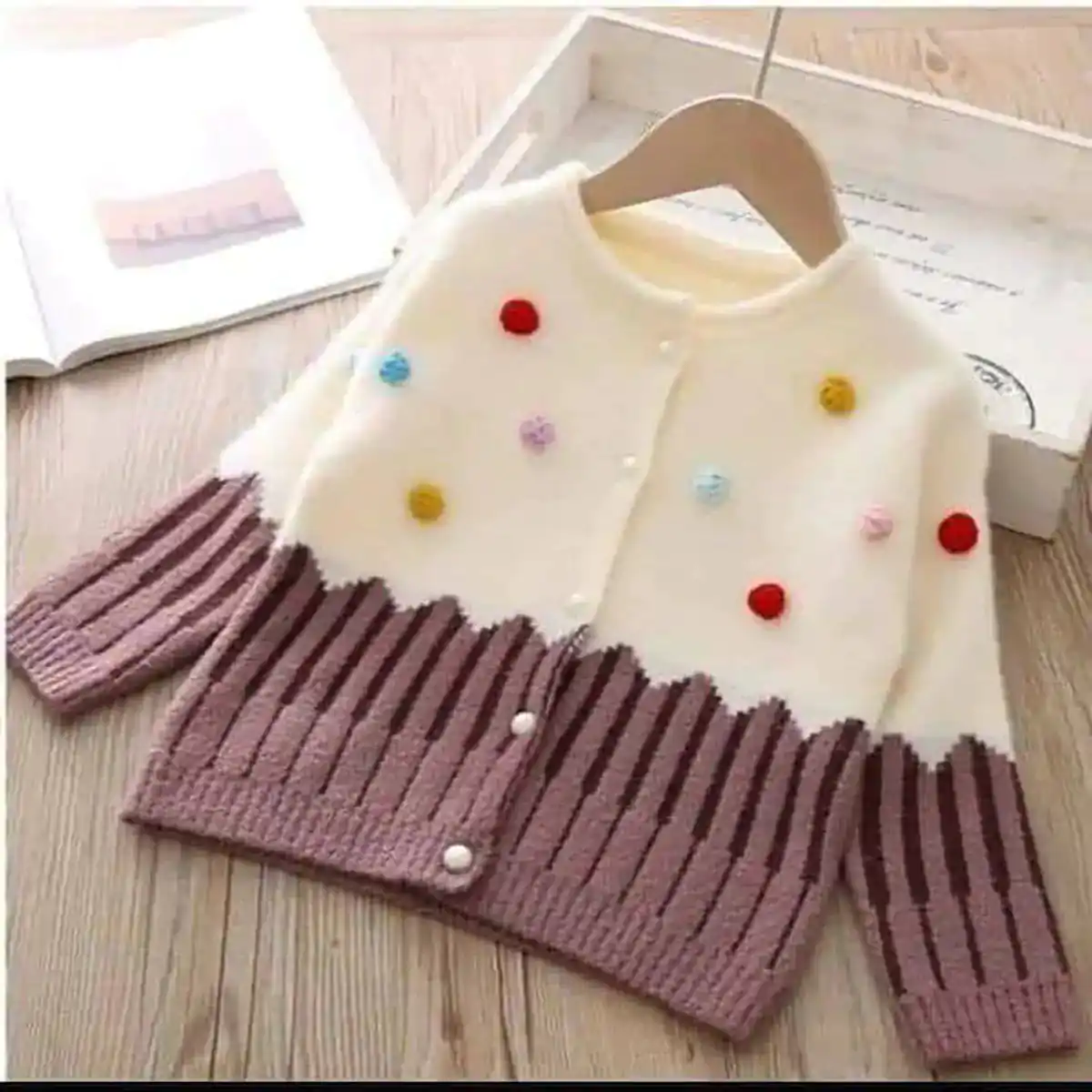 ژاکت بافتنی بچه گانه