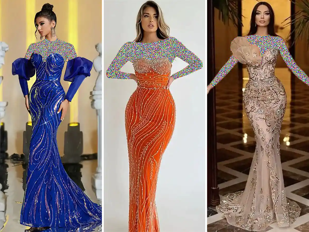 لباس مجلسی ژورنالی جدید ساده