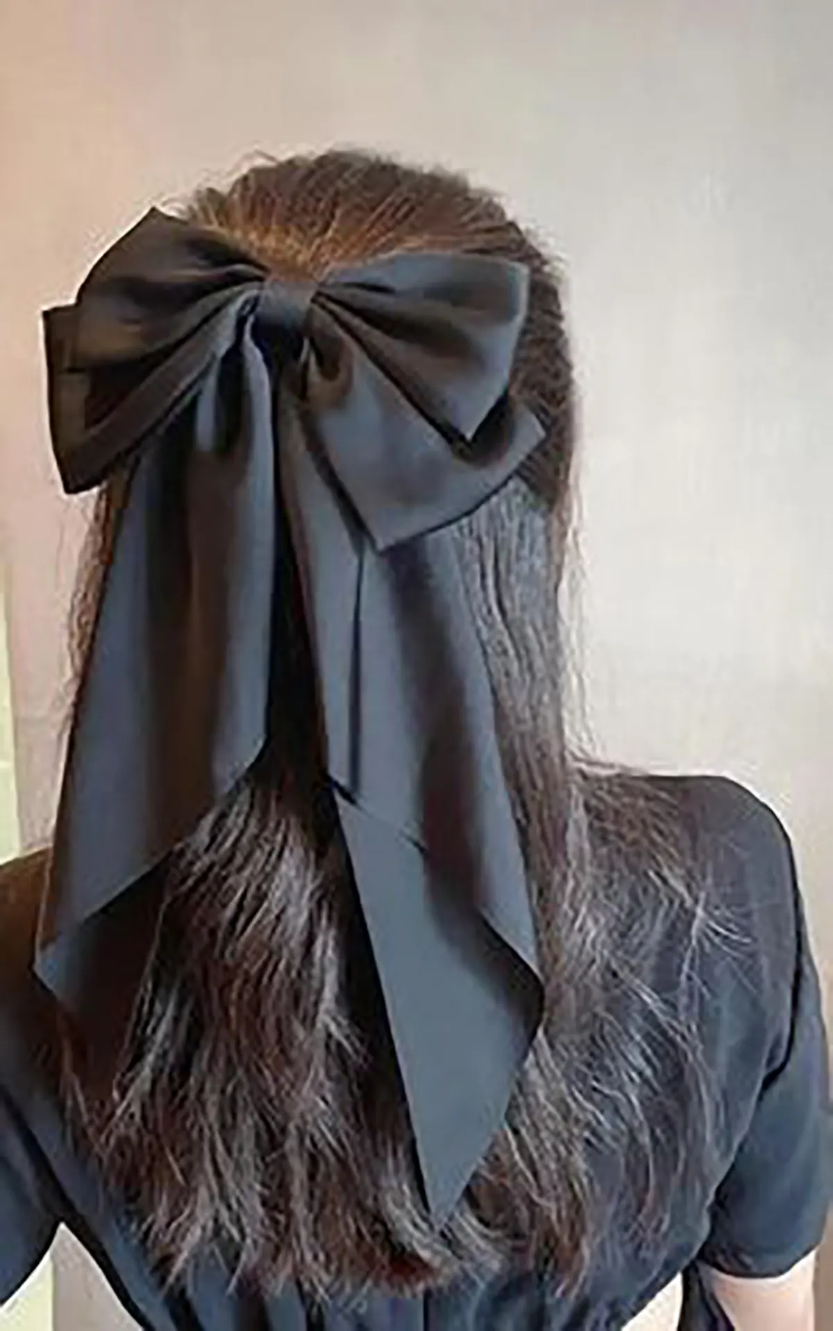 گل سر پاپیونی با پارچه