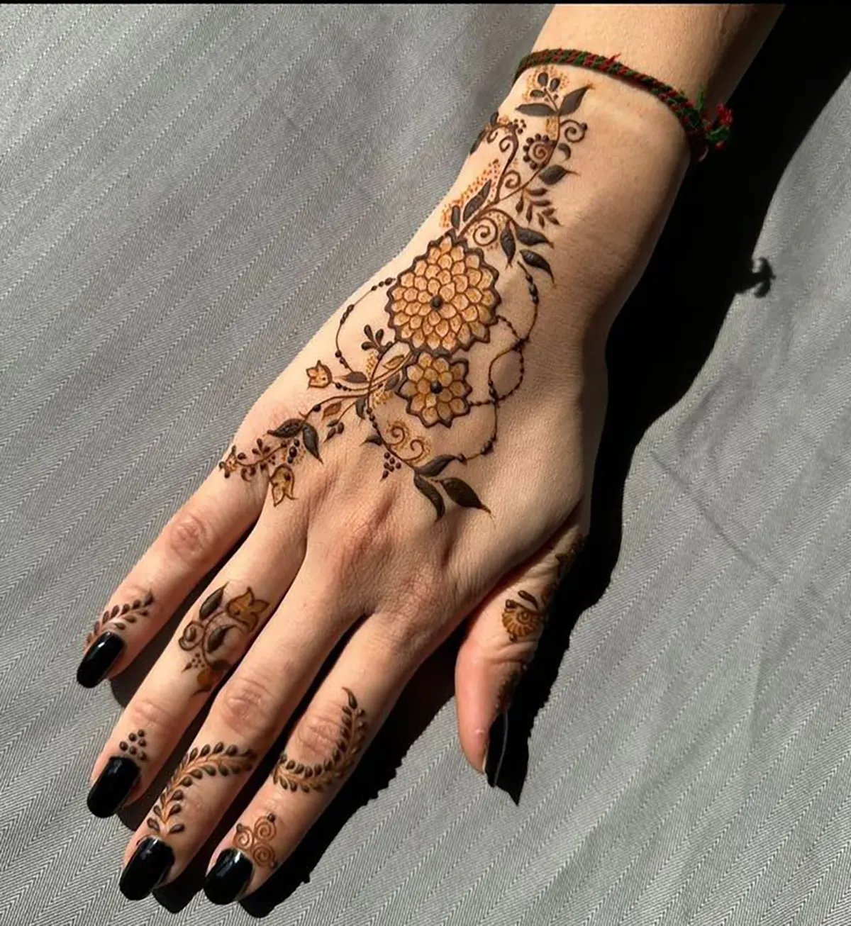 عکس نقش حنا جدید نقش حنا ساده دخترانه نقش حنا دخترانه طرح حنا روی دست ساده و شیک نقش حنای پشت دست نقش حنا کف دست نقش حنای پشت دست آسان طرح حنا گل