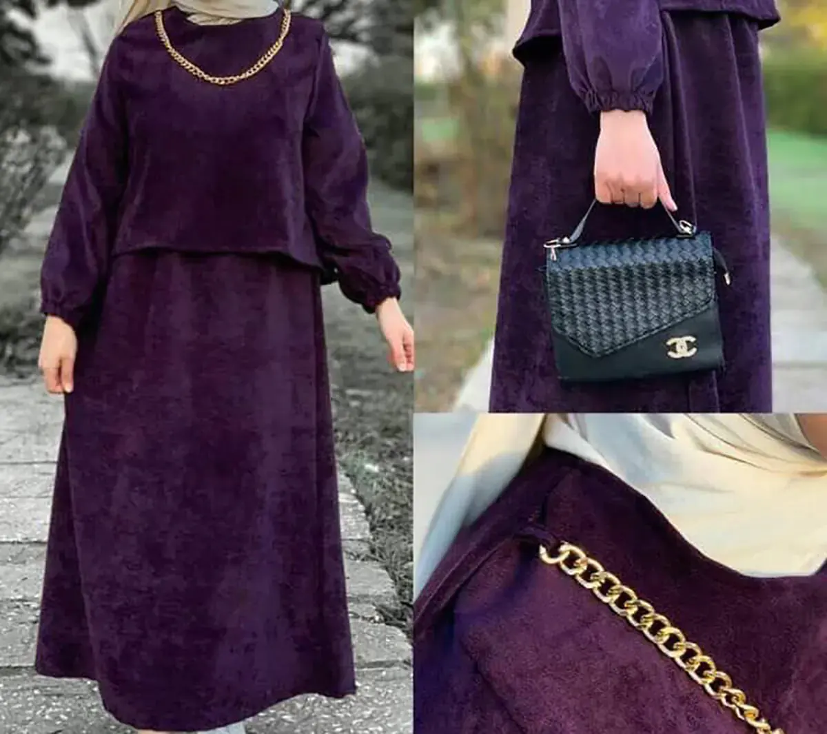 
سارافون مخمل کبریتی  