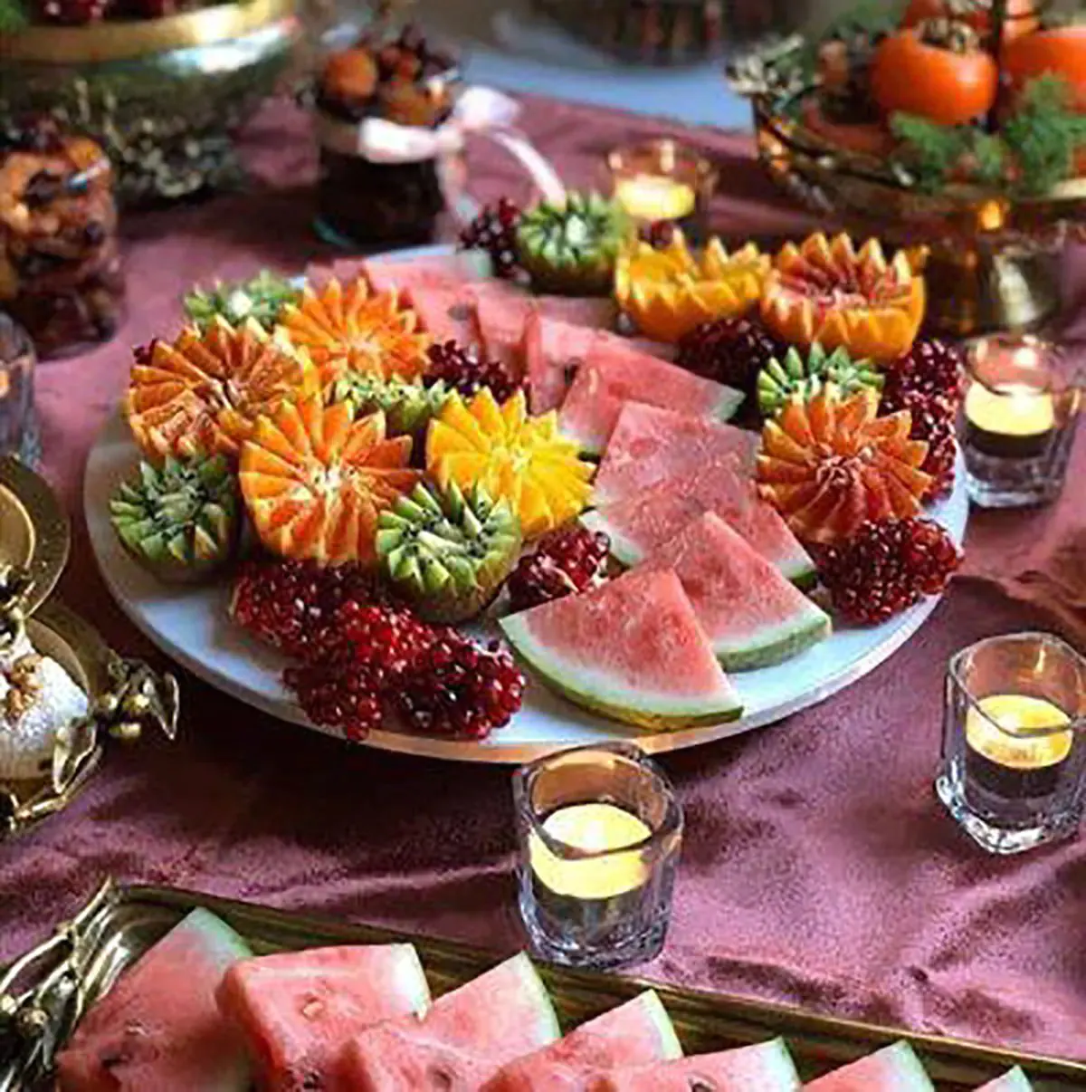تزیین میوه ساده برای مدرسه
