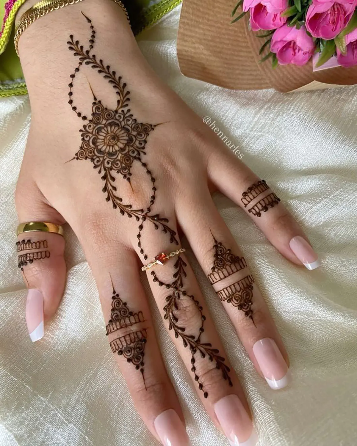 نقش حنا ساده دخترانه عکس نقش حنا جدید طرح حنا ساده روی انگشت طرح حنا فانتزی دخترانه نقش حنا ساده کف دست طرح حنا هندی روی دست طرح حنا روی دست مدل حنا عروس