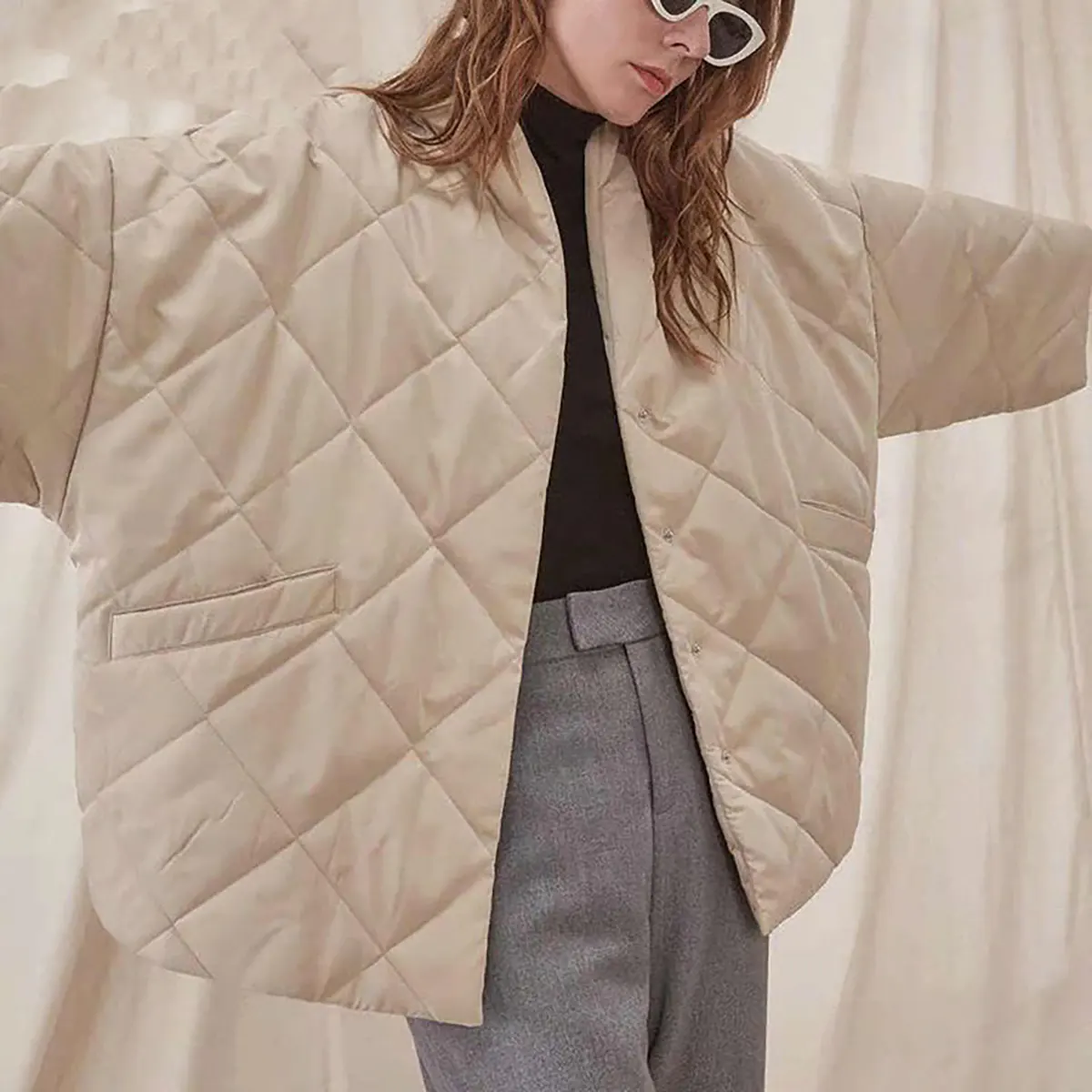 کاپشن دخترا کاپشن دخترونه پفکی کاپشن مدل fashion کاپشن سفید زنانه کافشن دخترانه سفید