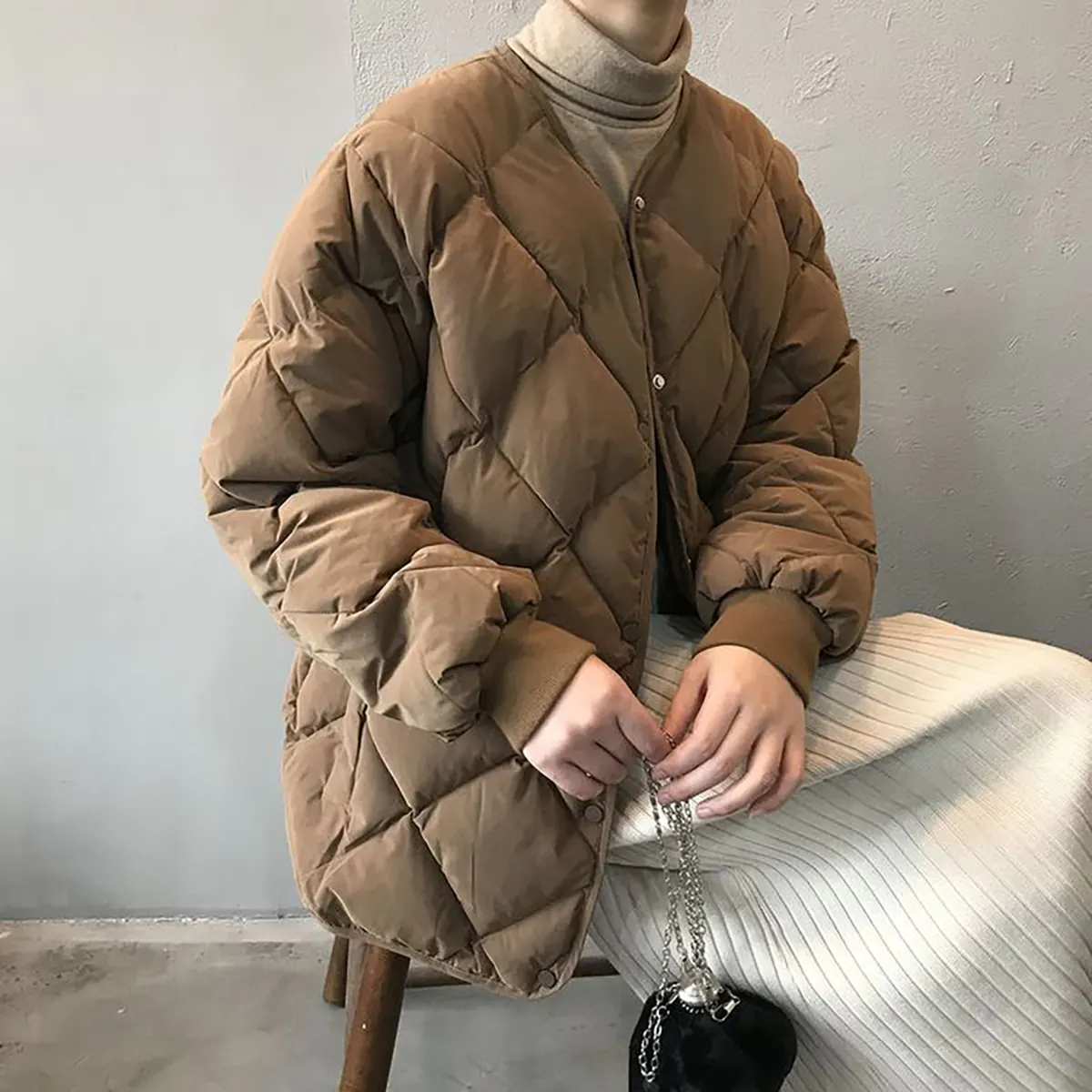 کاپشن دخترا کاپشن دخترونه پفکی کاپشن مدل fashion کاپشن سفید زنانه کافشن دخترانه سفید