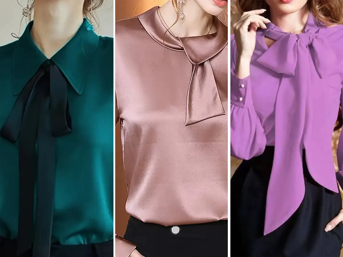 شومیز یقه کراواتی | راهنمای خرید و ست کردن + کالکشن عکس