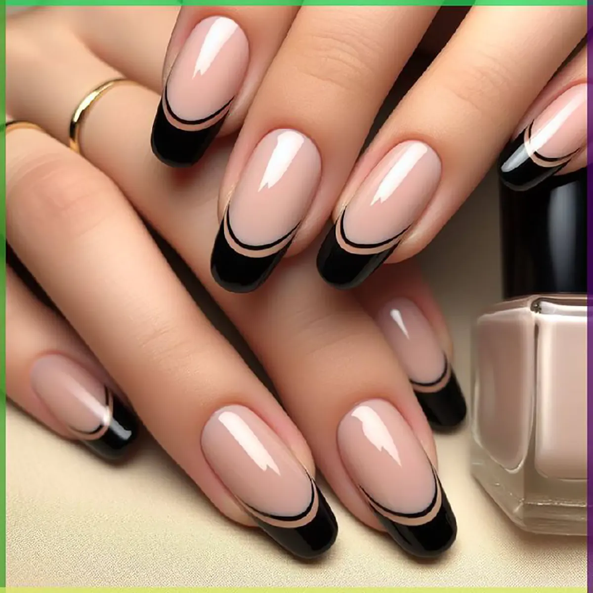 طرح ناخن مشکی خفن طرح ناخن فرنچ مشکی طرح ناخن مشکی طلایی طرح ناخن مشکی دخترانه فرنچ مشکی نقره ای فرنچ مشکی ساده کاشت ناخن مشکی طرح دار طرح ناخن مشکی مات
