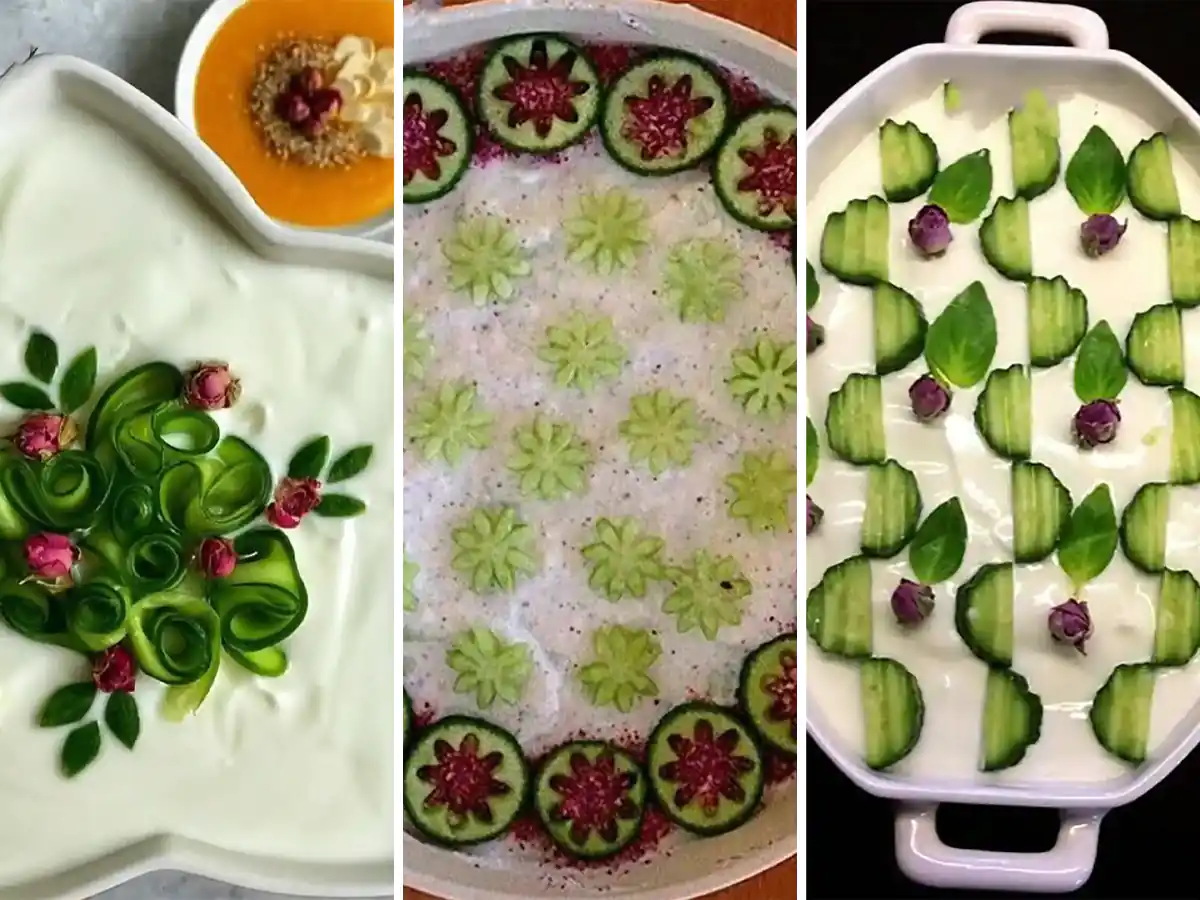 
ماست و خیار مجلسی
تزیین سالاد
تزیین سالاد کاهو
تزیین سالاد شیرازی
انواع ماست برای مهمانی
تزیین ماست موسیر