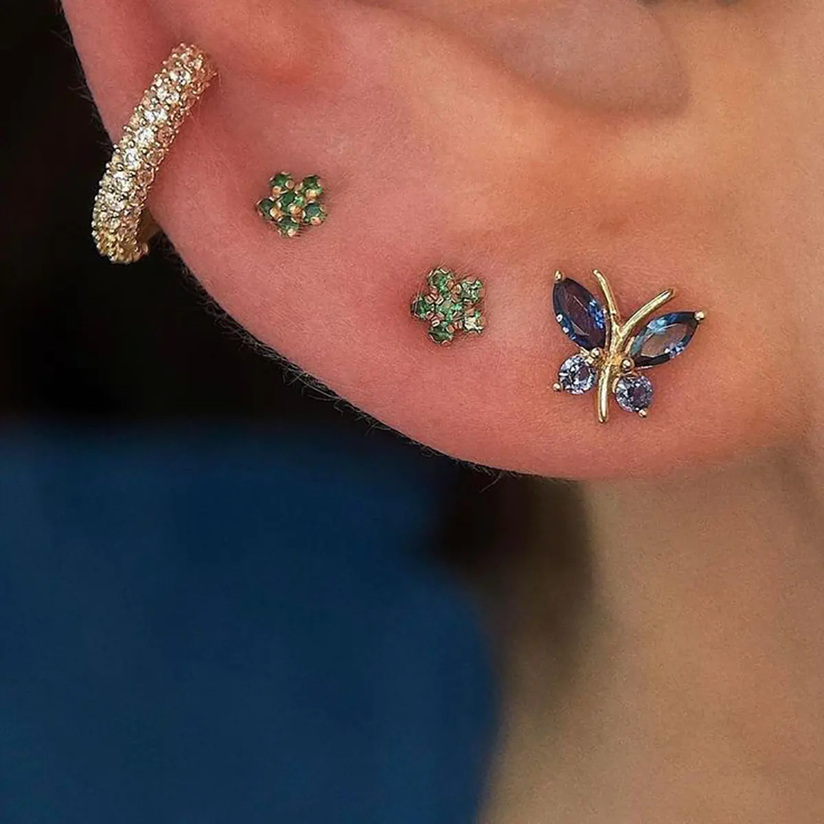 گوشواره فانتزی گوشواره طلا حلقه ای گوشواره میخی طلا گوشواره بدون سوراخ گوش گوشواره میخی طلا دیجی کالا گوشواره میخی نگینی