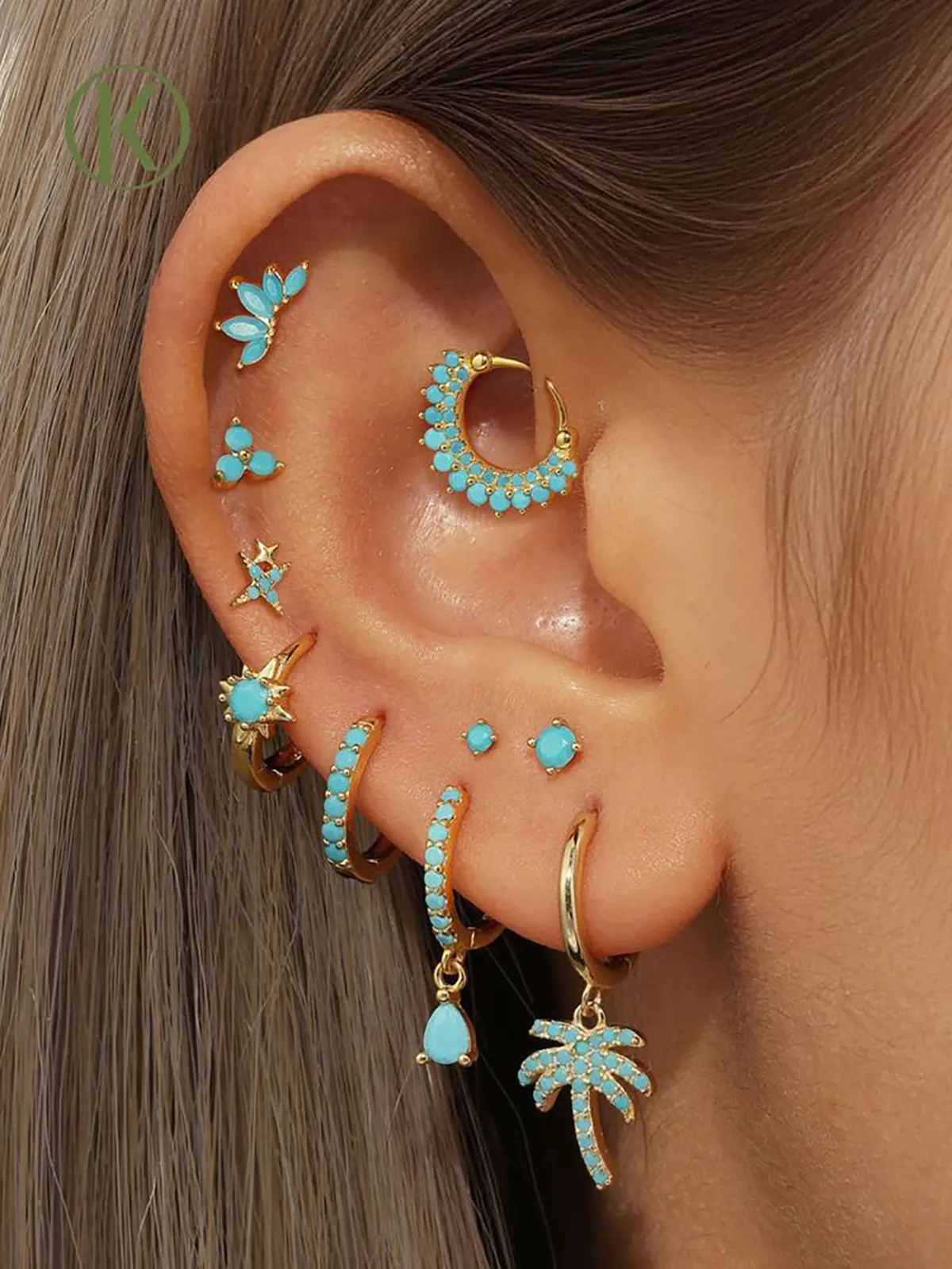 گوشواره فانتزی گوشواره طلا حلقه ای گوشواره میخی طلا گوشواره بدون سوراخ گوش گوشواره میخی طلا دیجی کالا گوشواره میخی نگینی