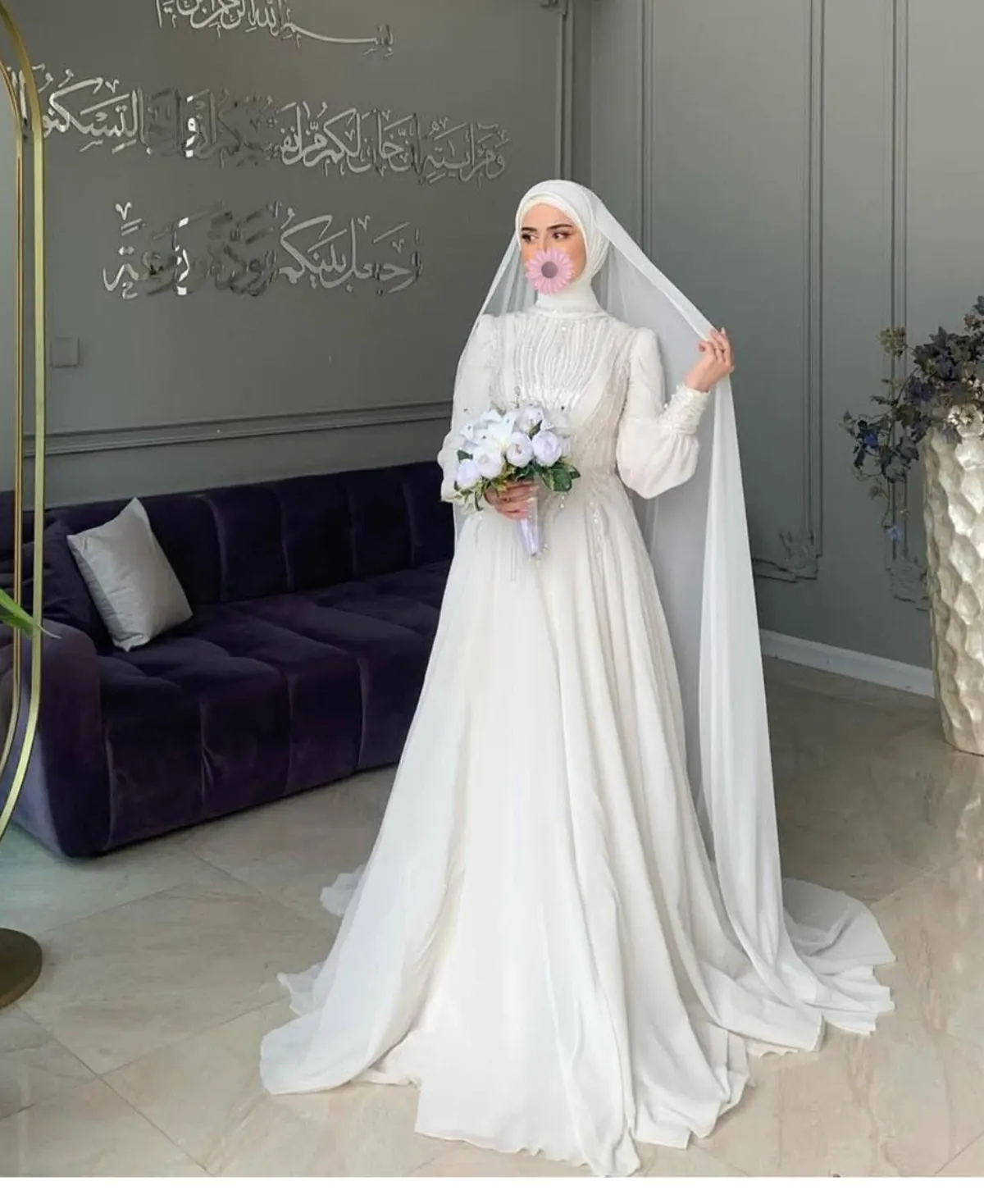 لباس عروس با حجاب ساده لباس عروس باحجاب شیک لباس عروس با حجاب جدید لباس عروس باحجاب کلاه دار لباس عروس اسلامی جدید عروس با حجاب زیبا عروس با حجاب با تاج قیمت لباس عروس با حجاب