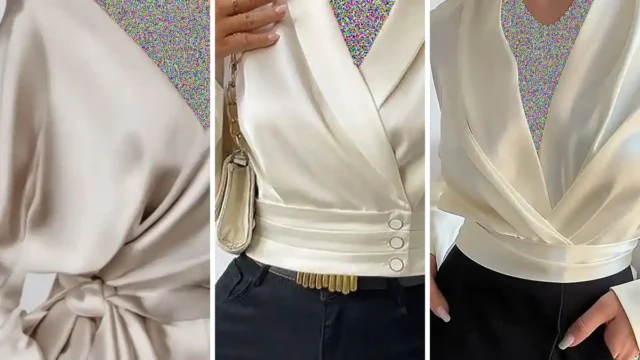 بلوز ساتن گره ای | ۱۵ مدل خفن و جذاب برای مهمونی‌های خودمونی، رسمی و نیمه‌رسمی دخترونه!!