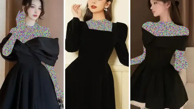 پیراهن مشکی کوتاه | ۱۵ مدل خاص برای مهمونی شب که با یه نگاه همه رو جذب می‌کنه!!
