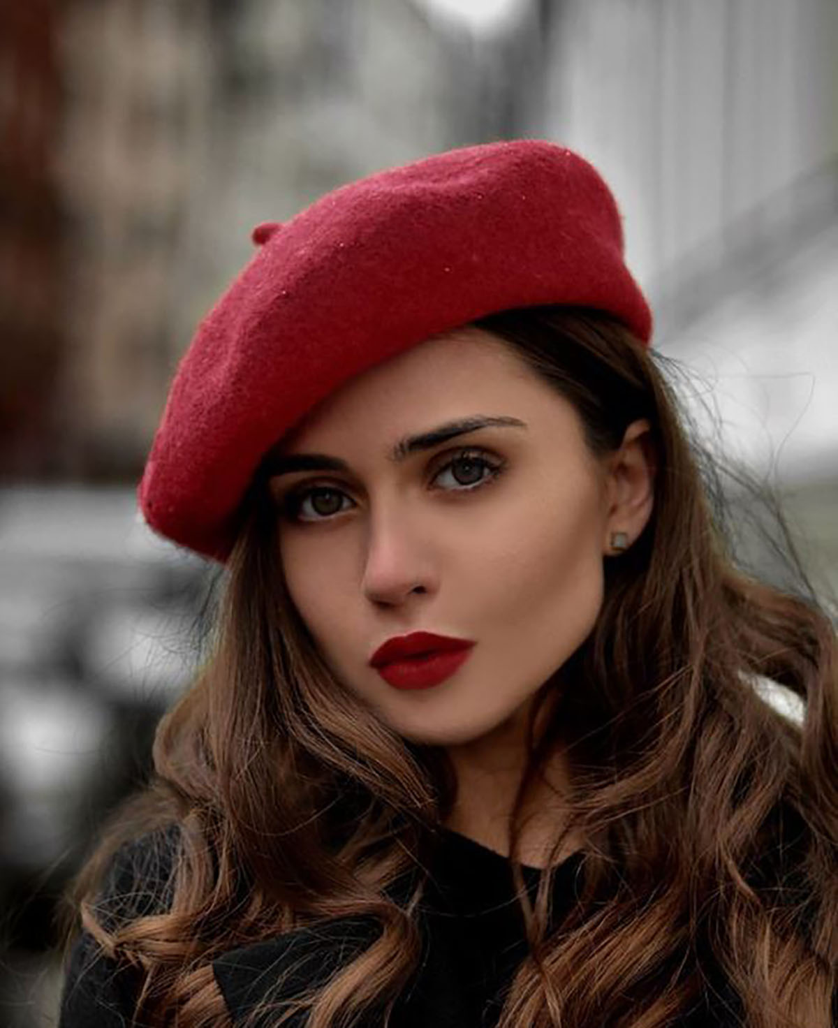 کلاه فرانسوی بافتنی 