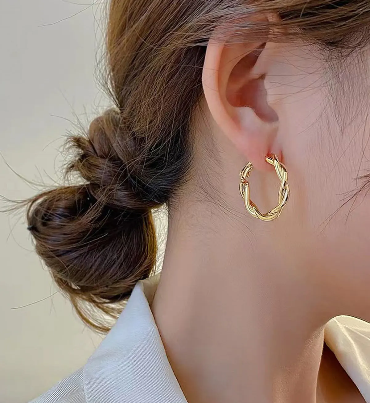 گوشواره حلقه ای جدید طلا 