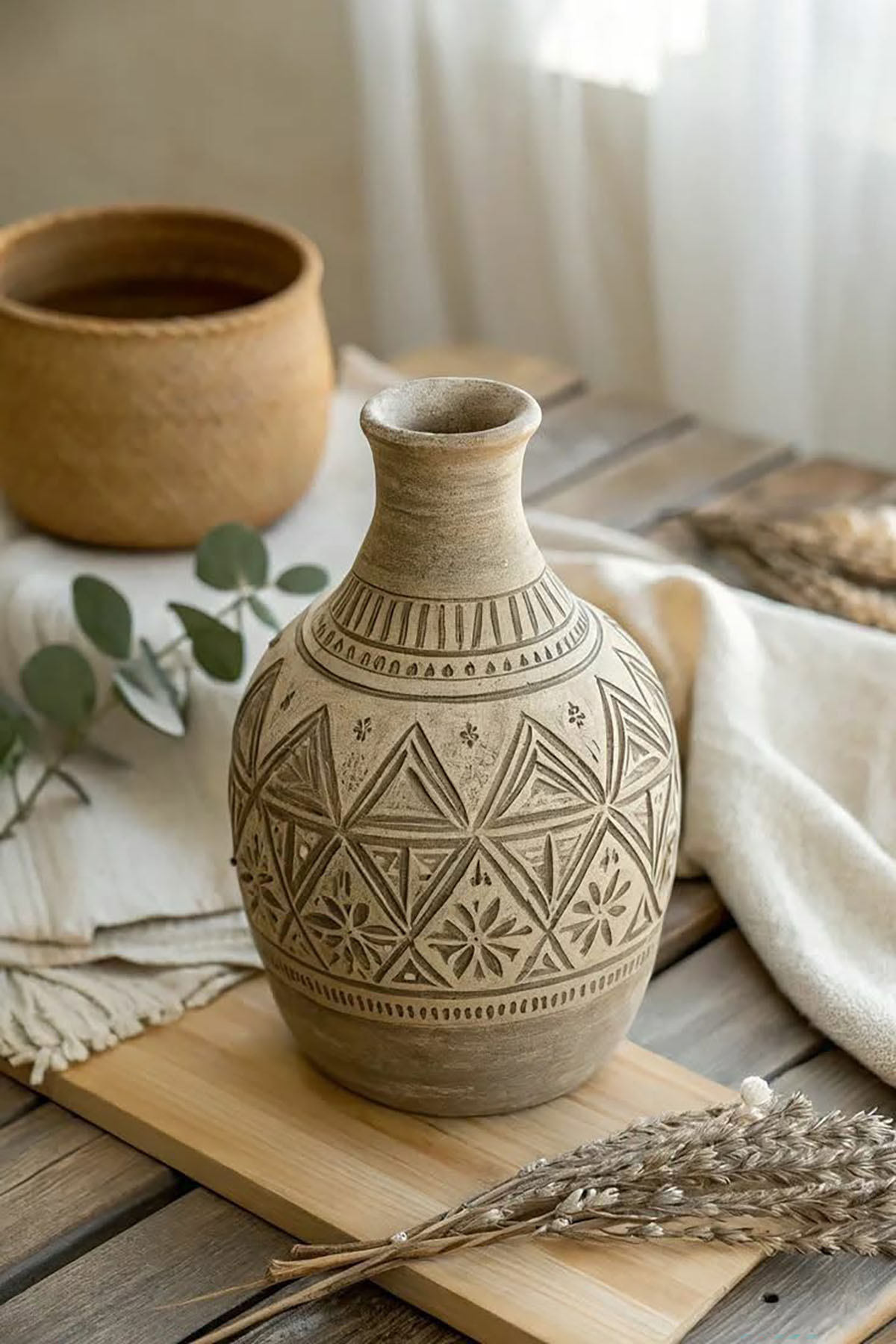 قیمت گلدان سرامیکی سفید بلند 
