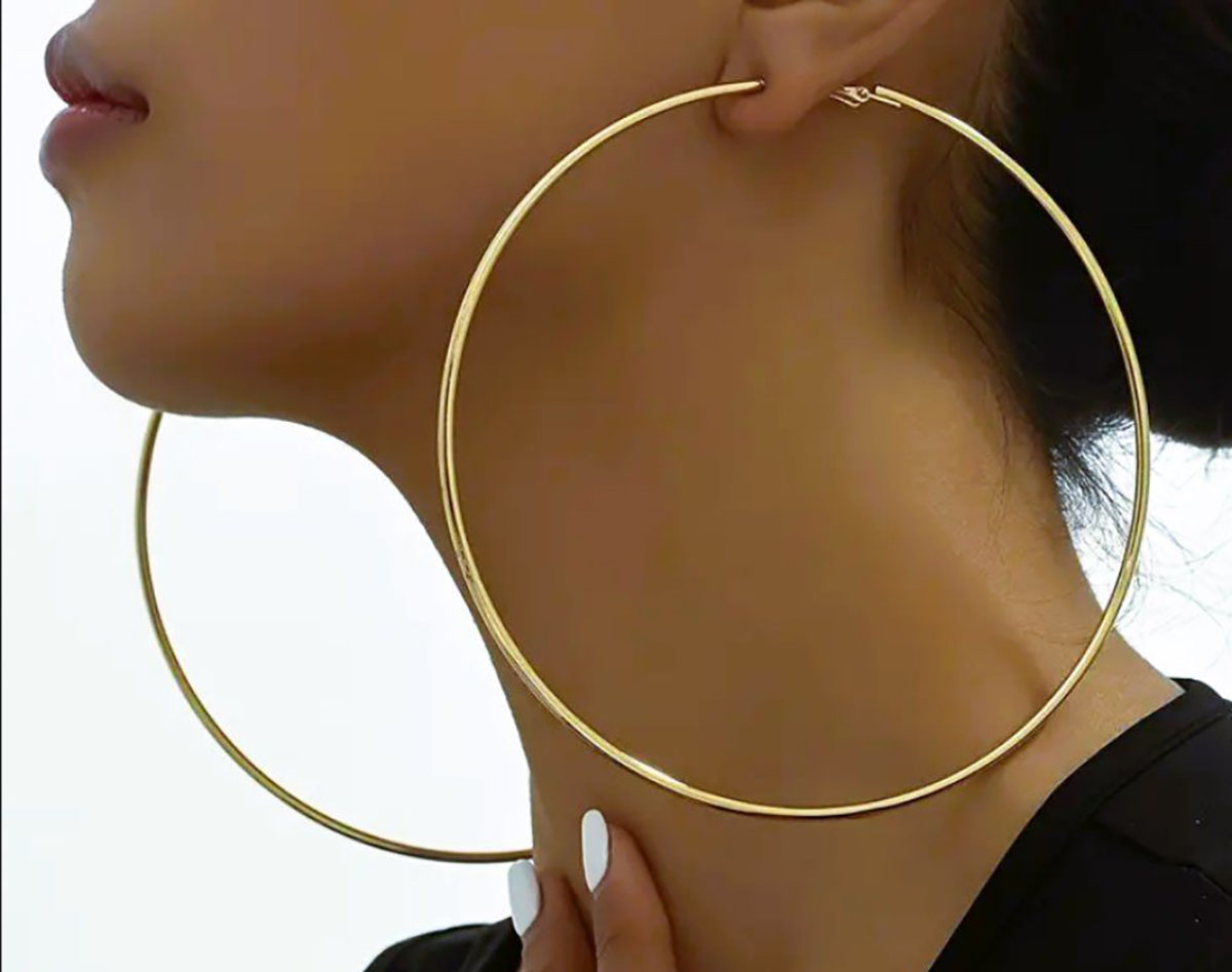 گوشواره حلقه ای ریز طلا 