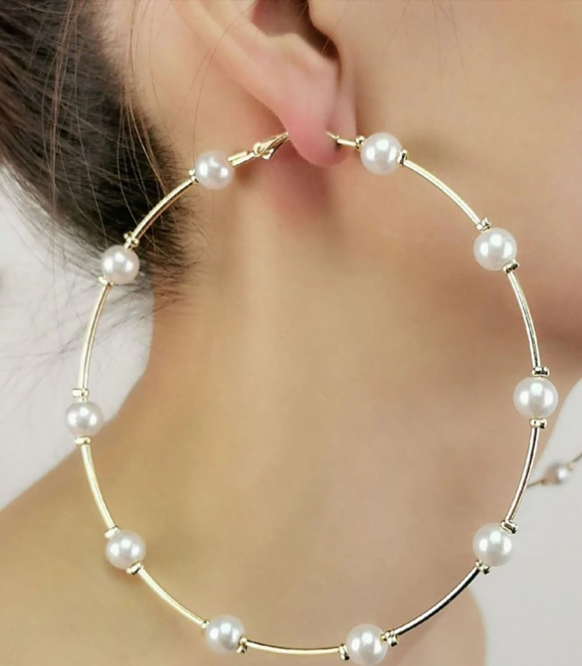 گوشواره حلقه ای جدید بزرگ 