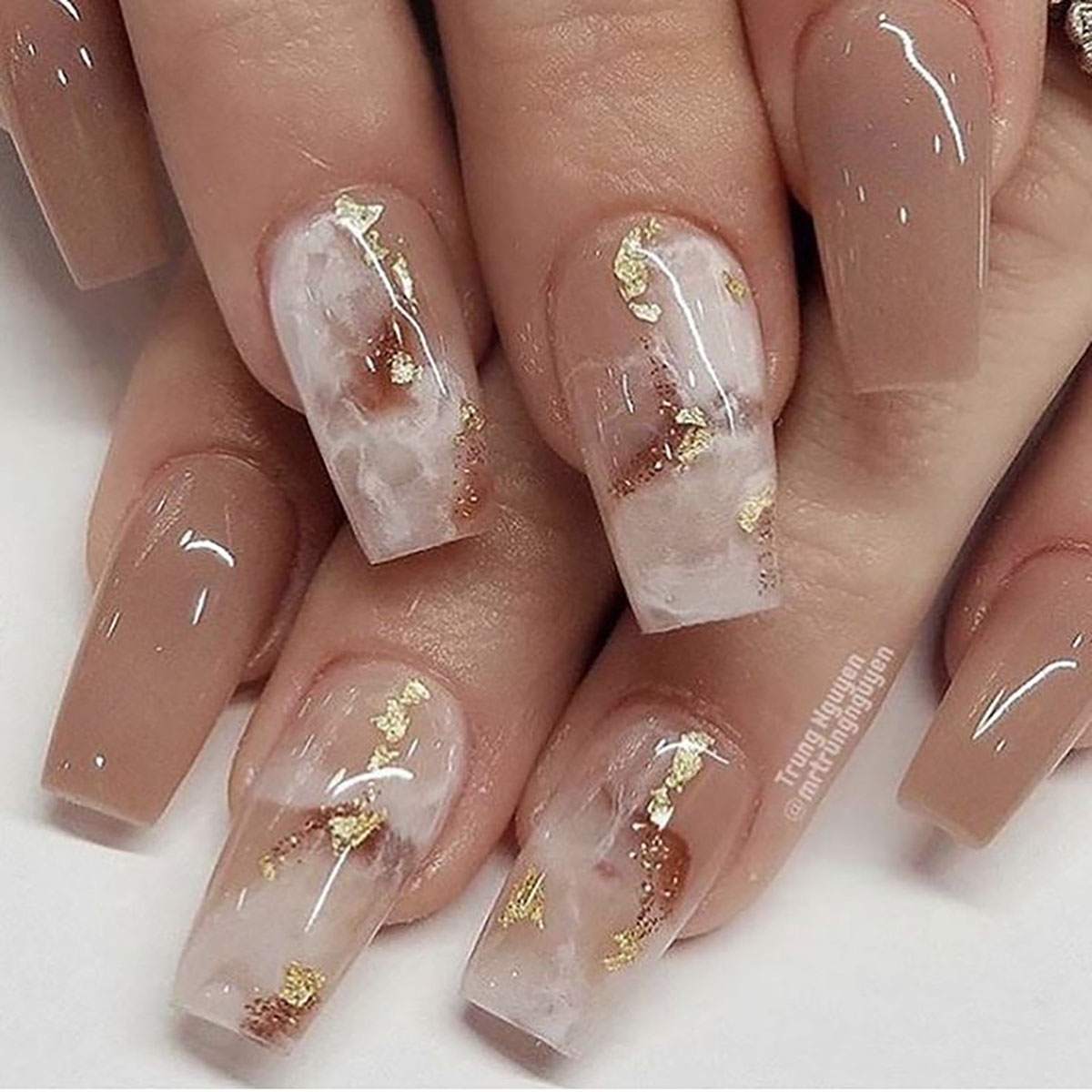 طرح ناخن شیک و باکلاس کوتاه 