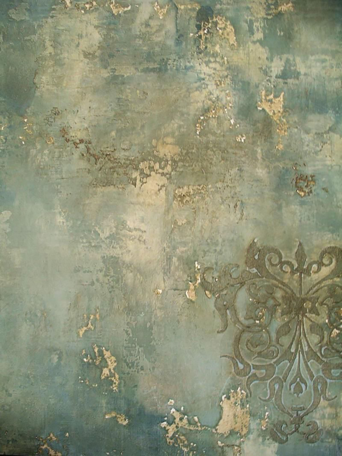 پتینه ساده روی دیوار 