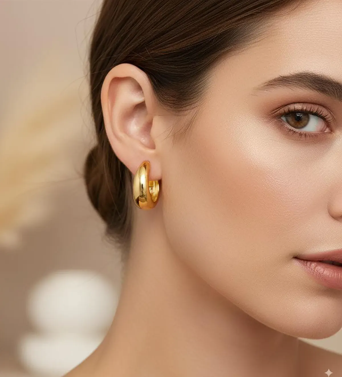 گوشواره حلقه ای آویزدار 