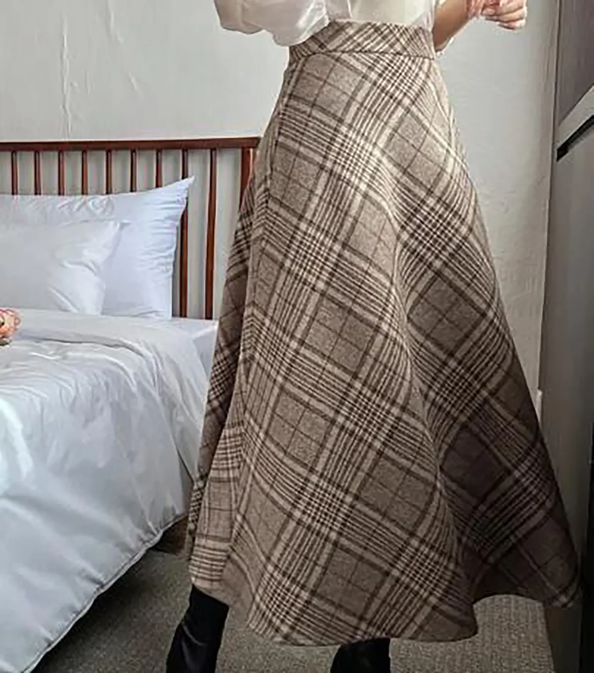 دامن چهارخونه دخترانه 