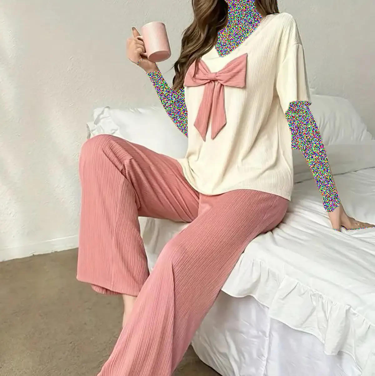ست بلوز و شلوار زنانه خانگی
