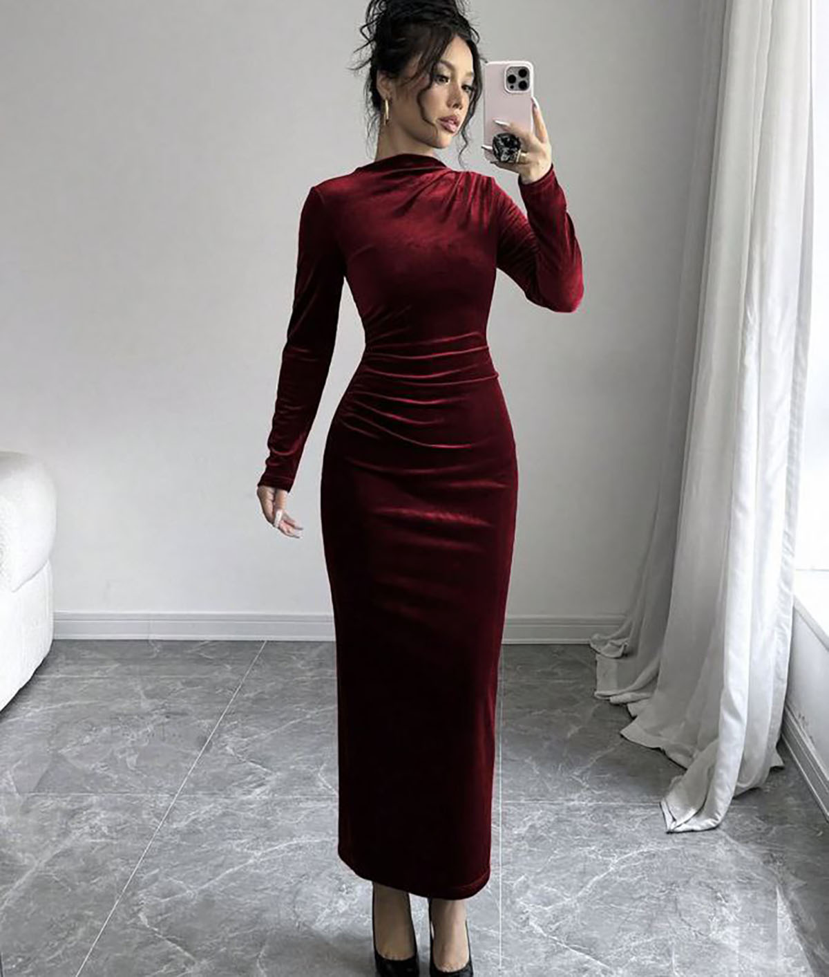 پیراهن مخمل زنانه مجلسی
