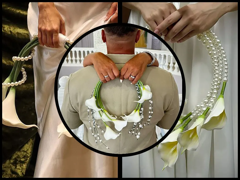 دسته گل عروس لاکچری