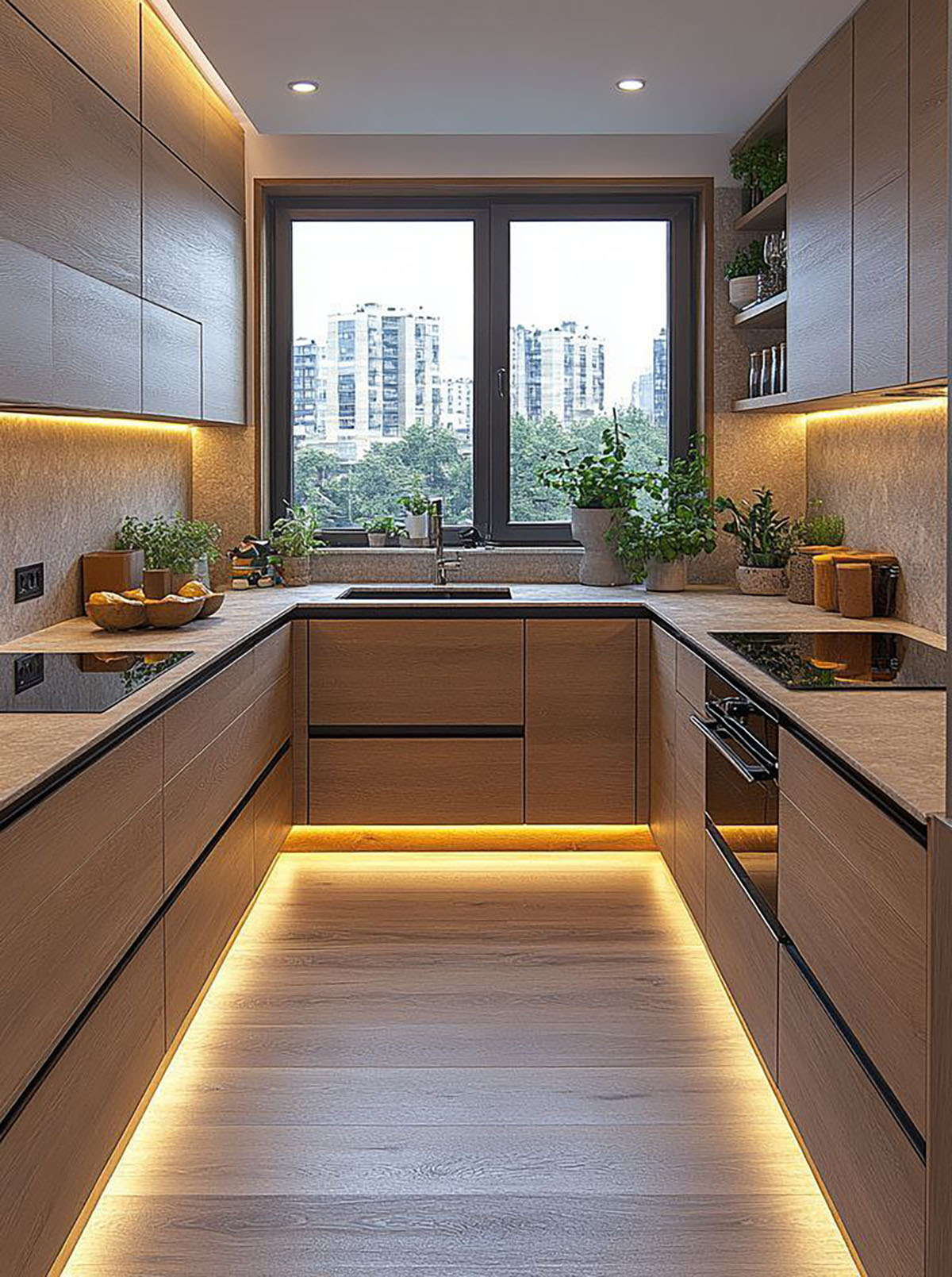 نور مخفی کابینت باتری خور