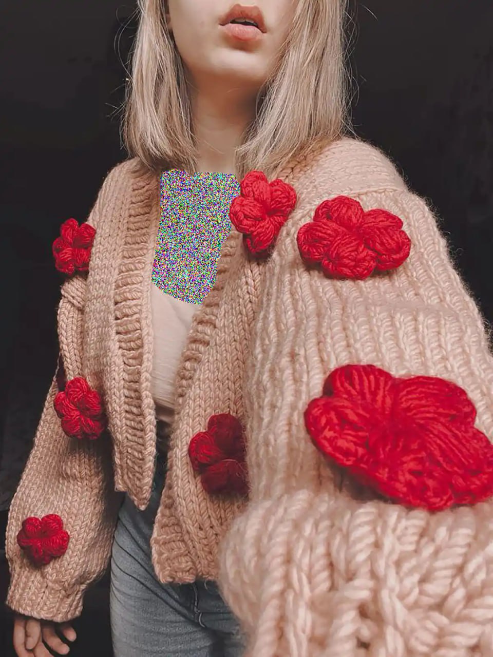 مدل ژاکت بافتنی زنانه جلو باز
