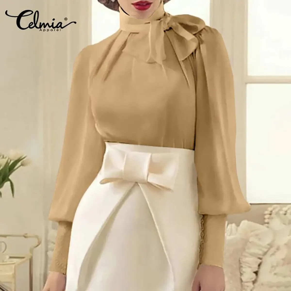 الگوی یقه پاپیونی مجلسی