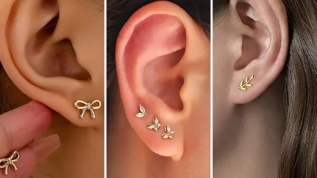 گوشواره های میخی بزرگ | چطور بدون درد سر مدل مناسب شکل صورتت رو انتخاب کنی + کالکشن تصاویر