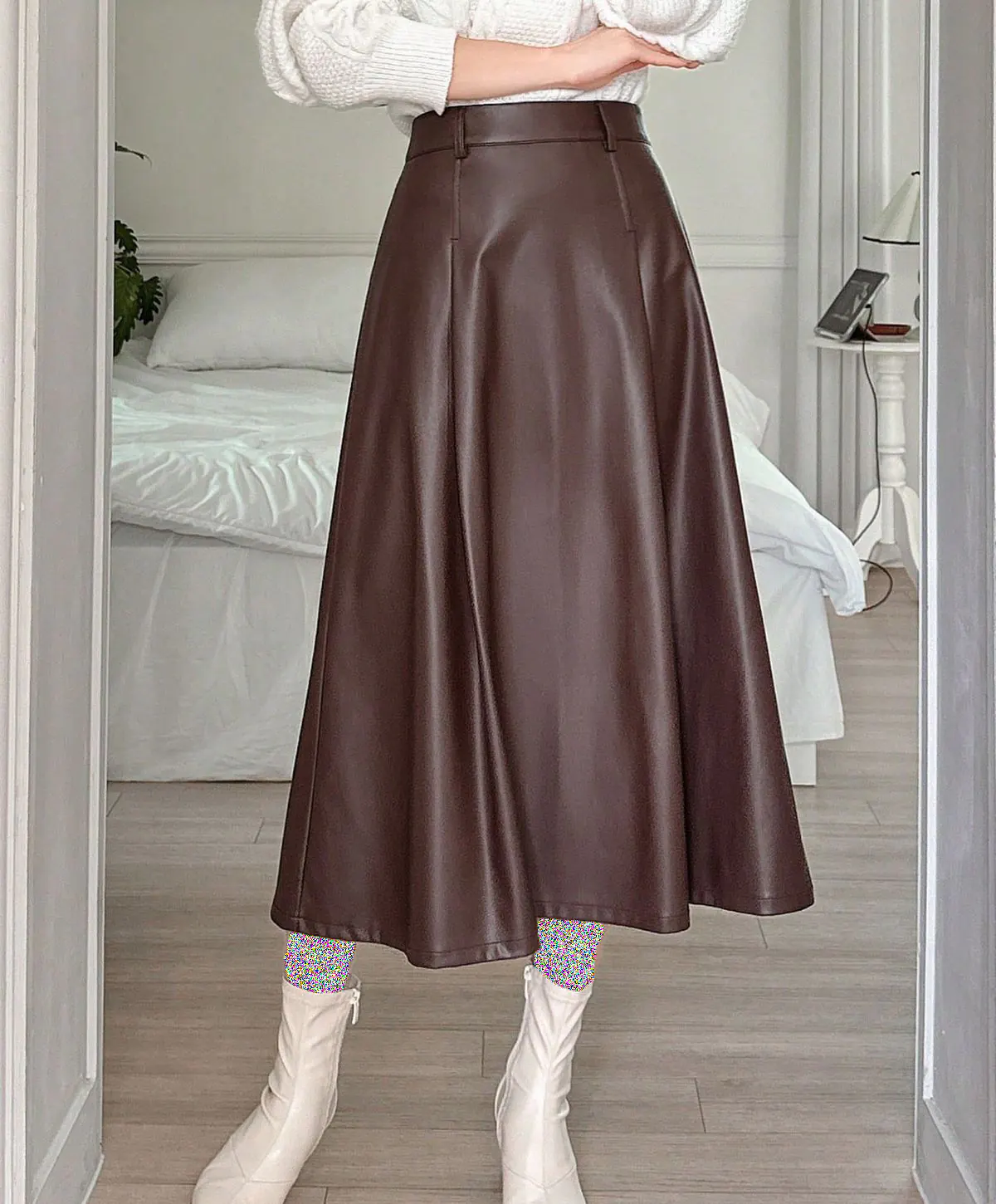 دامن چرم شیک