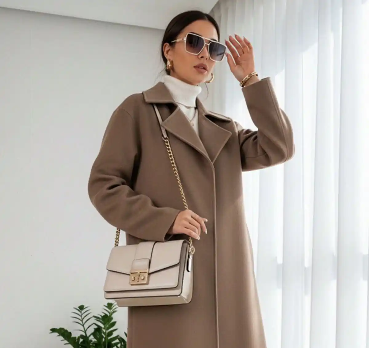 کت پشمی زنانه بلند