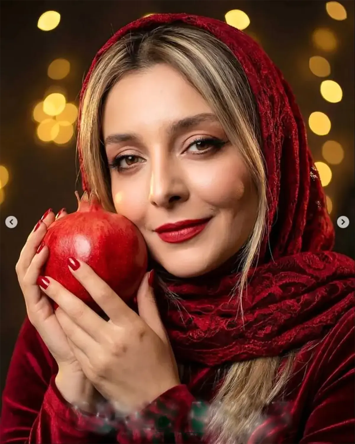 عکس سفره شب یلدا بازیگران