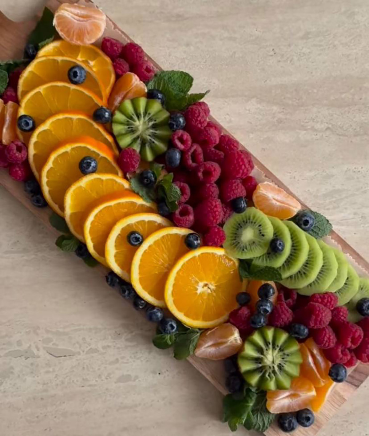 سینی میوه پاییزی برای تولد