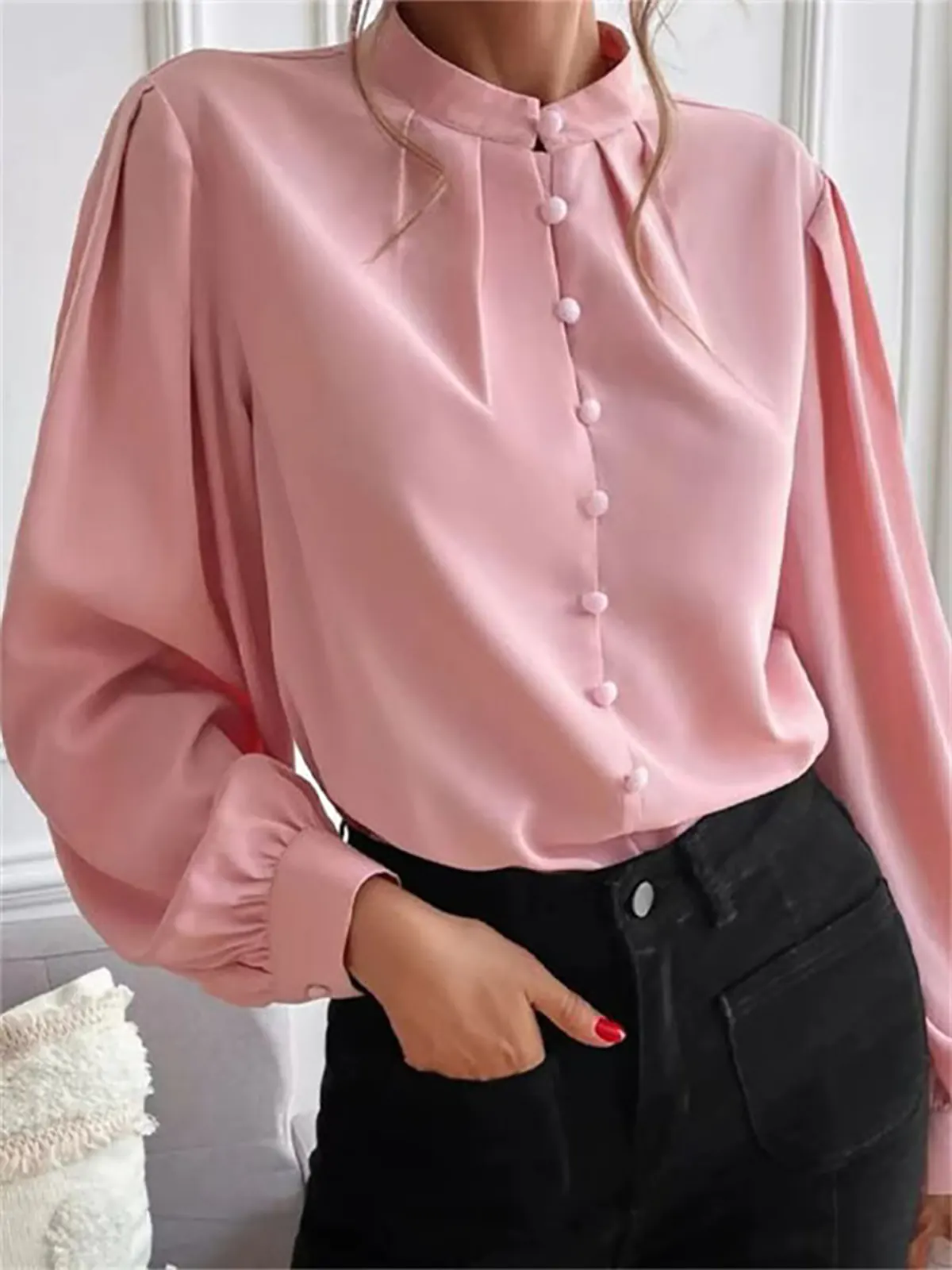 شومیز صورتی بچه گانه 