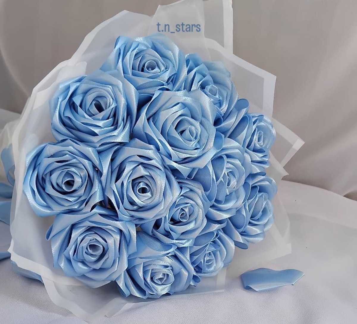 اموزش دسته گل روبانی