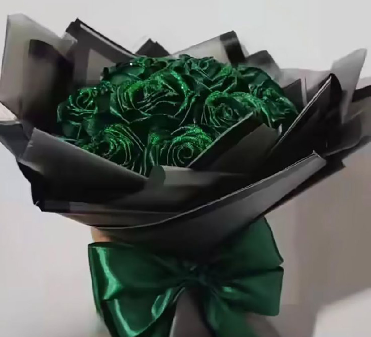 اموزش دسته گل روبانی