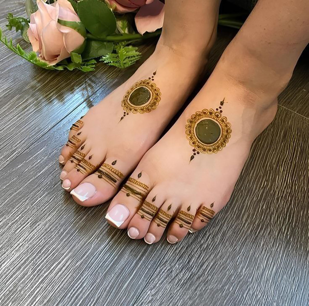 عکس نقش حنا جدید ساده