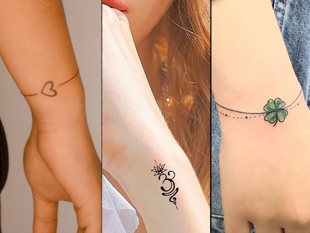 تاتو روی دست مردانه