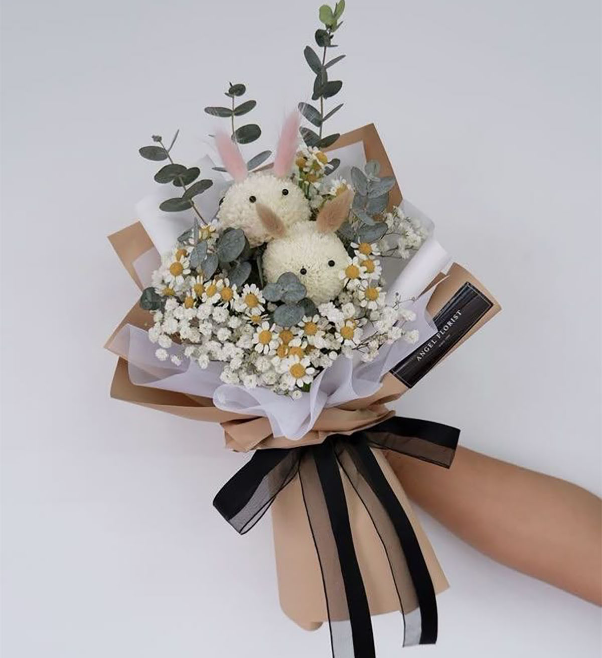 دسته گل عروسکی خرسی
