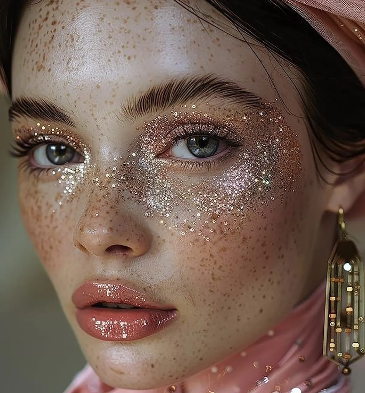 میکاپ عروسکی صورتی
