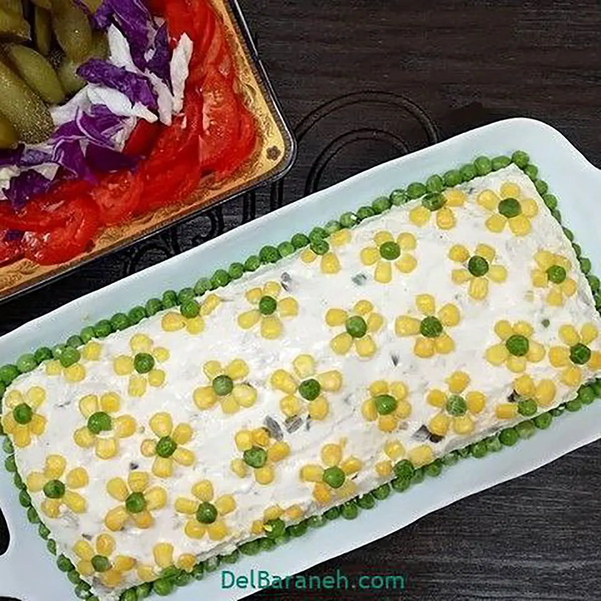 تزیین سالاد کاهو
