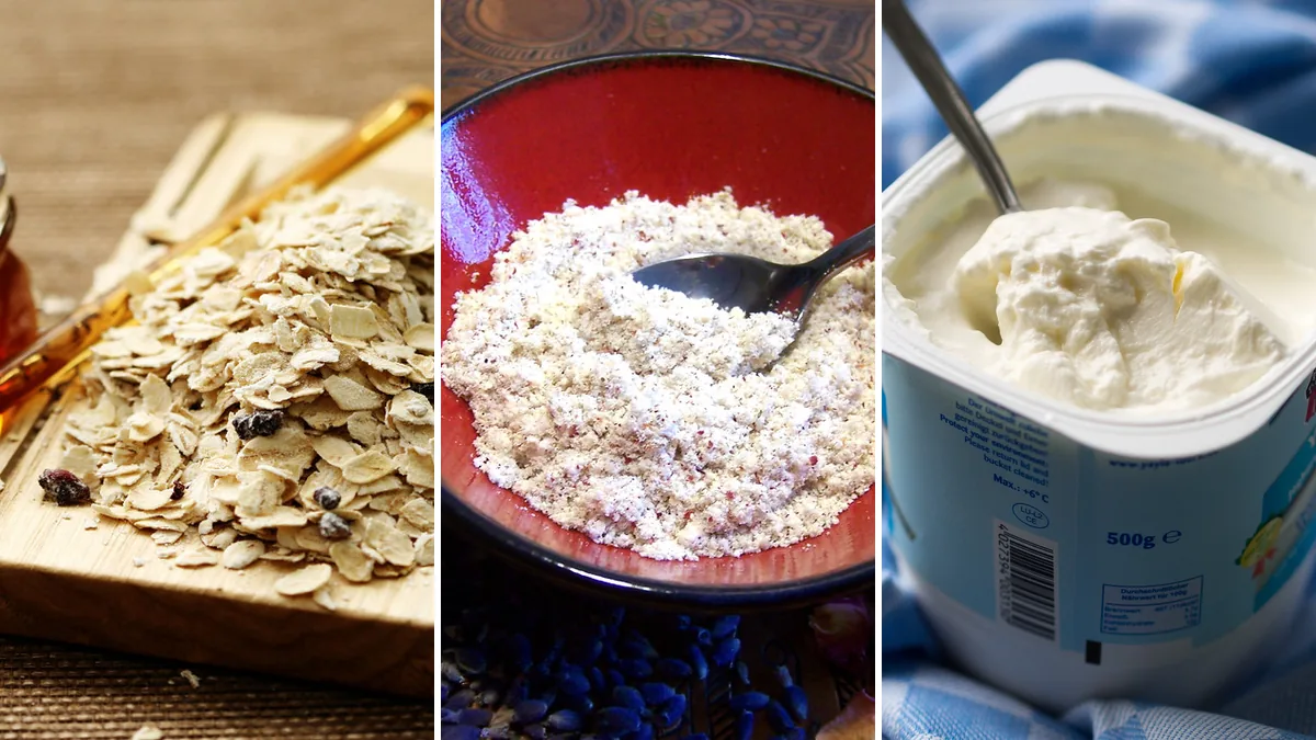 ماسک جو دوسر خانگی با عسل و ماست